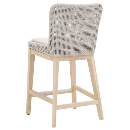 Woven - Outdoor  Transitional Mesh Outdoor Counter Stool