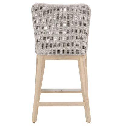 Woven - Outdoor  Transitional Mesh Outdoor Counter Stool