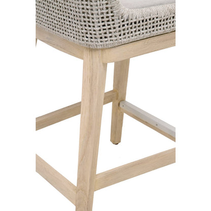Woven - Outdoor  Transitional Mesh Outdoor Counter Stool