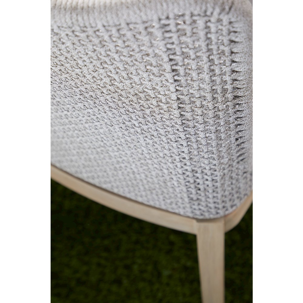 Woven - Outdoor  Transitional Mesh Outdoor Dining Chair, Set of 2