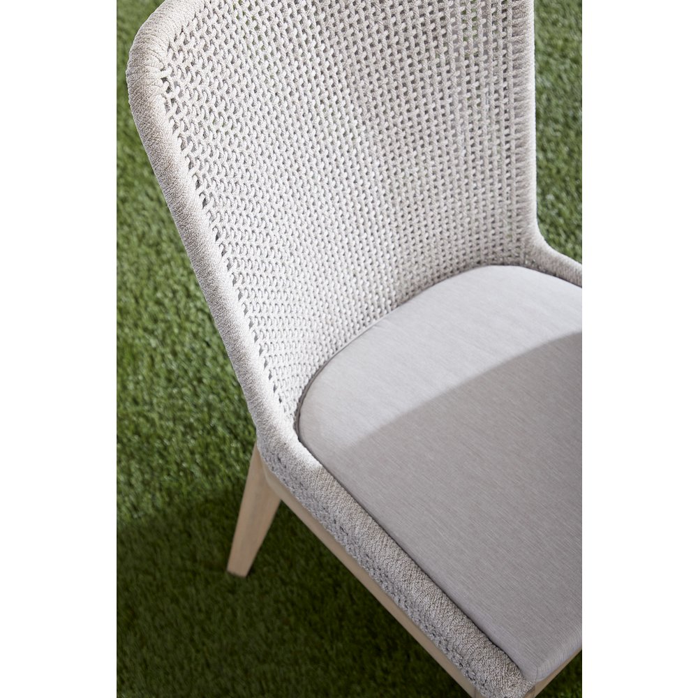 Woven - Outdoor  Transitional Mesh Outdoor Dining Chair, Set of 2