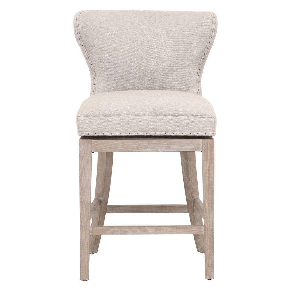 Essentials Transitional Milton Swivel Counter Stool