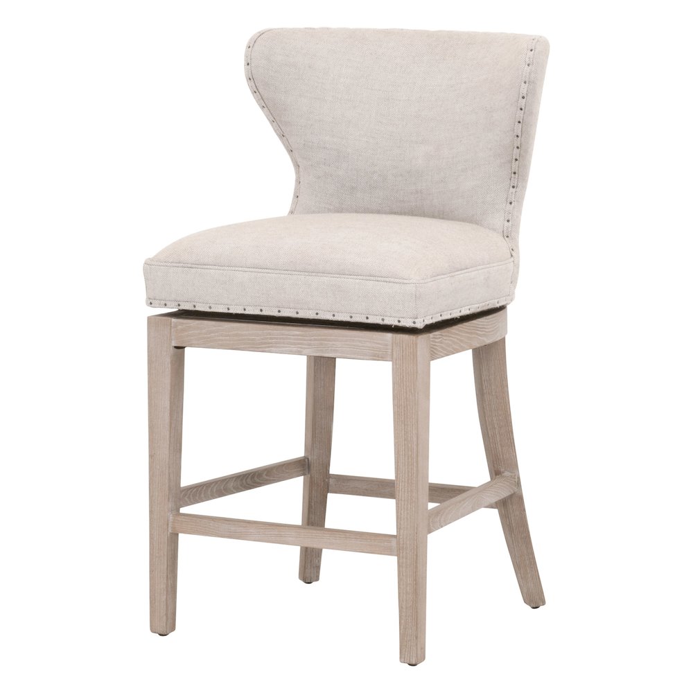 Essentials Transitional Milton Swivel Counter Stool