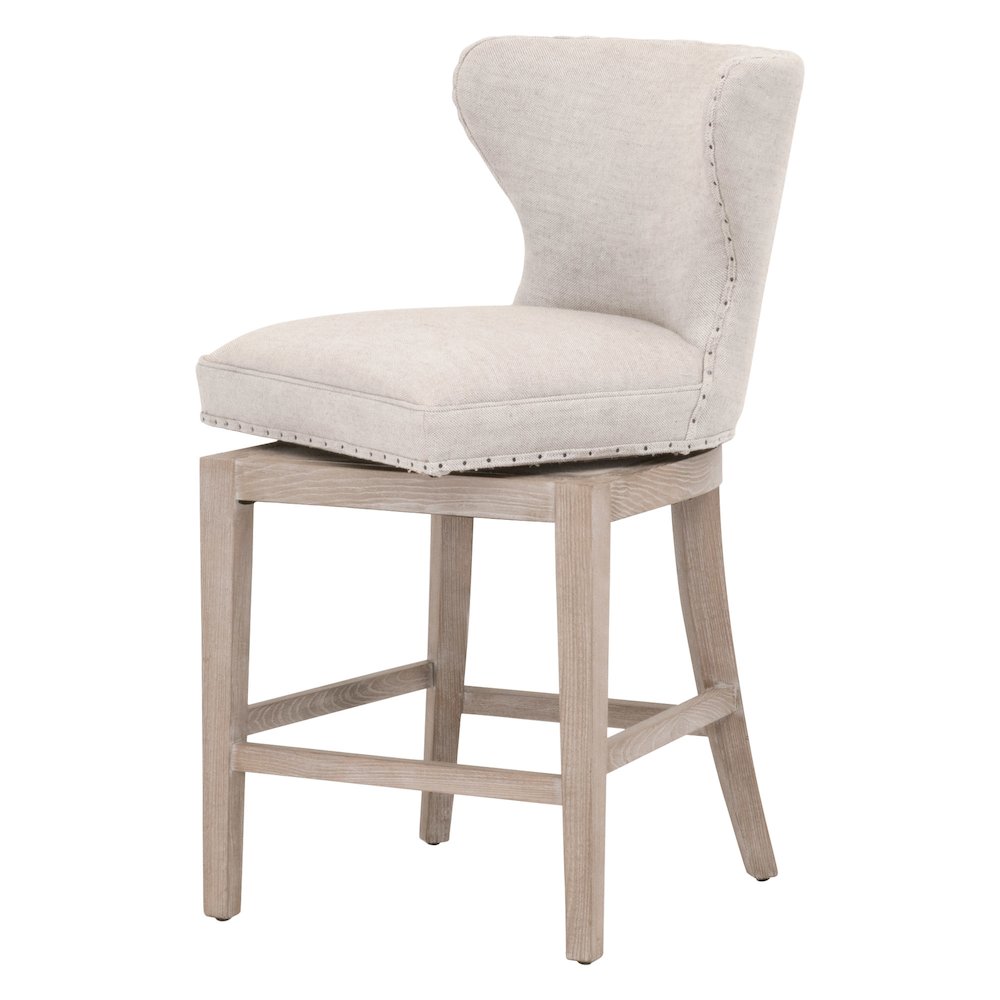 Essentials Transitional Milton Swivel Counter Stool