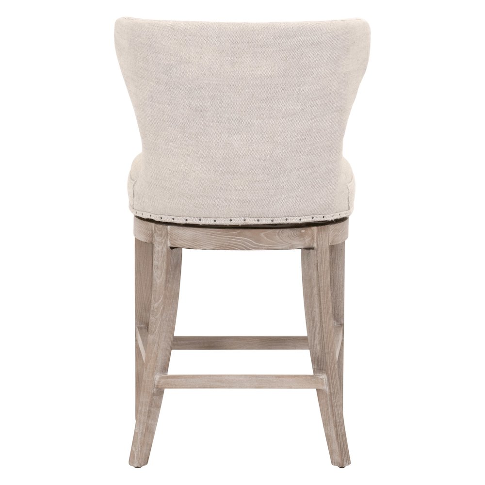 Essentials Transitional Milton Swivel Counter Stool