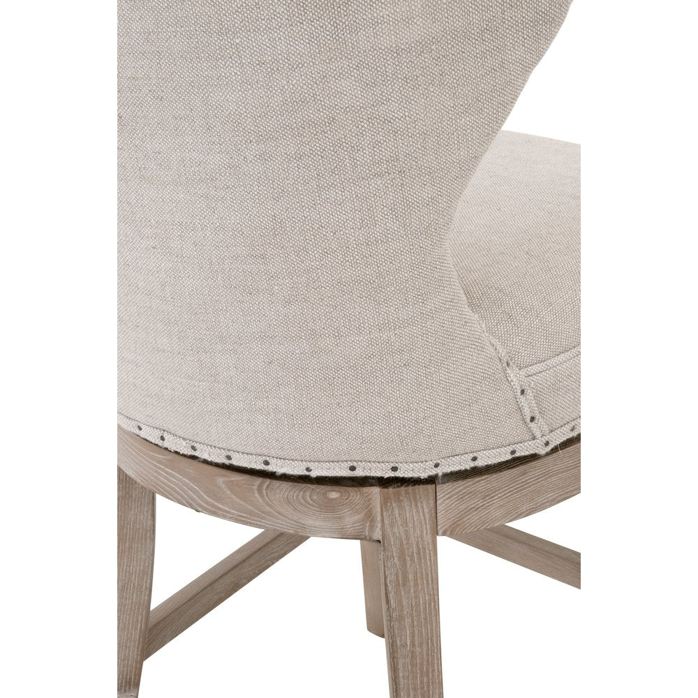 Essentials Transitional Milton Swivel Counter Stool