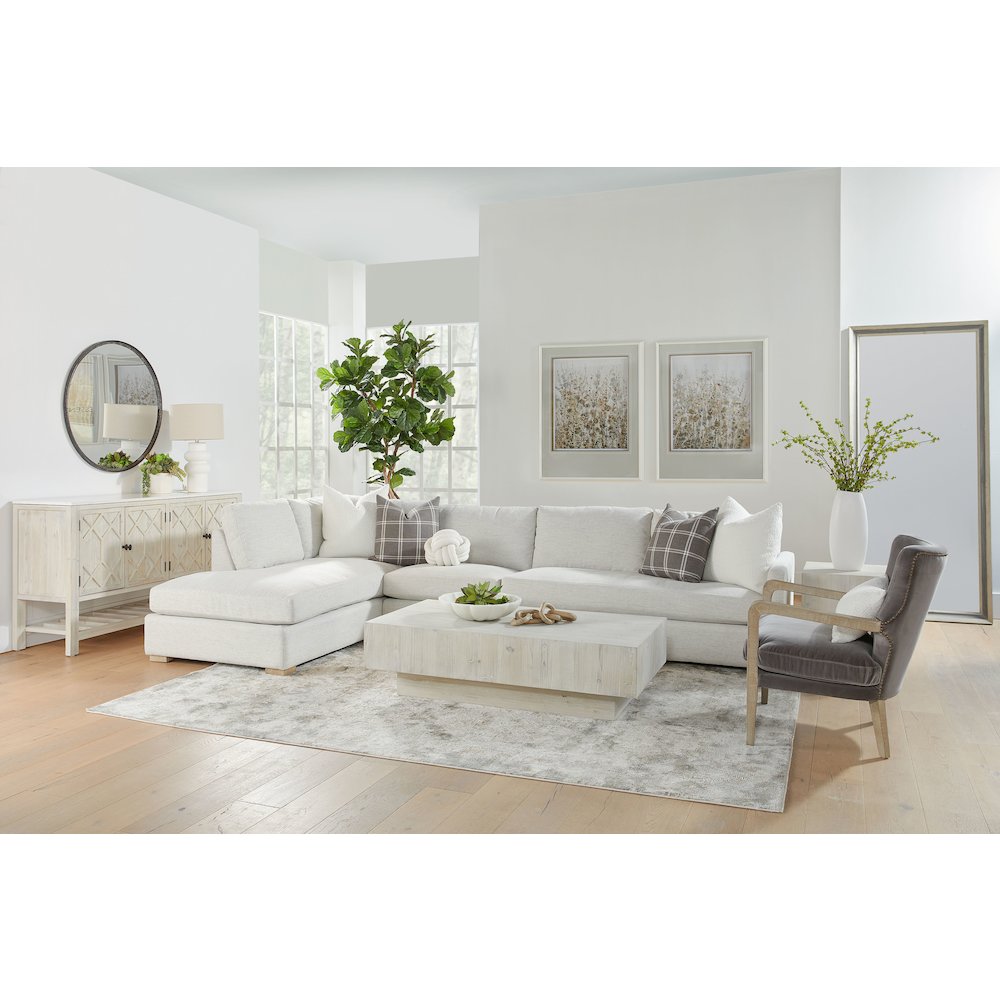 Bella Antique Transitional Montauk Coffee Table