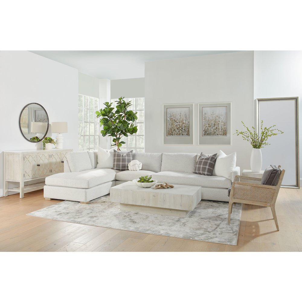 Bella Antique Transitional Montauk Coffee Table