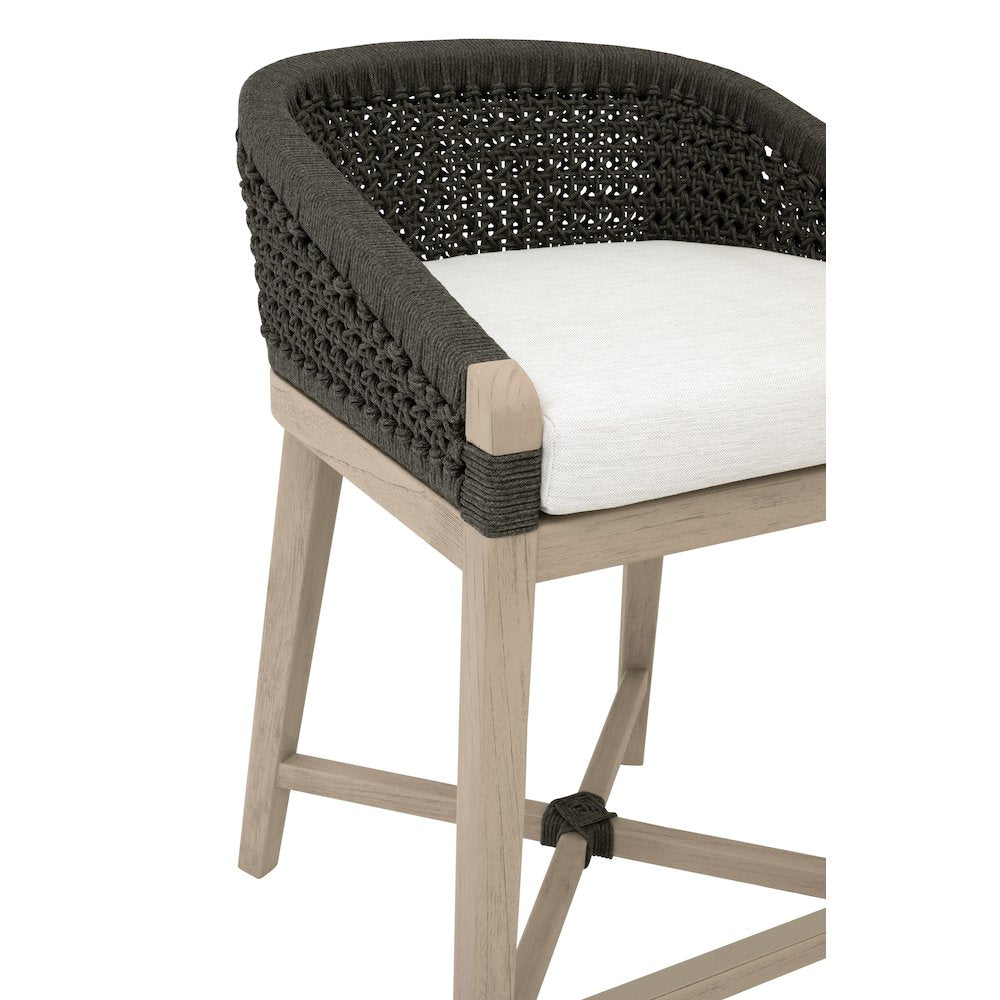 Woven - Outdoor  Transitional Montecito Outdoor Counter Stool