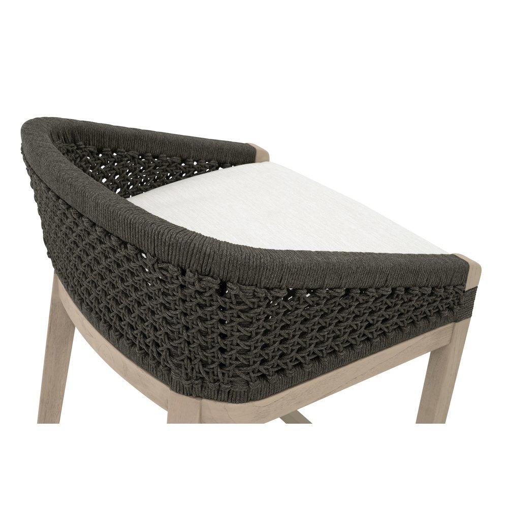 Woven - Outdoor  Transitional Montecito Outdoor Counter Stool