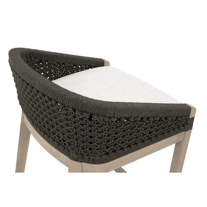 Woven - Outdoor  Transitional Montecito Outdoor Counter Stool