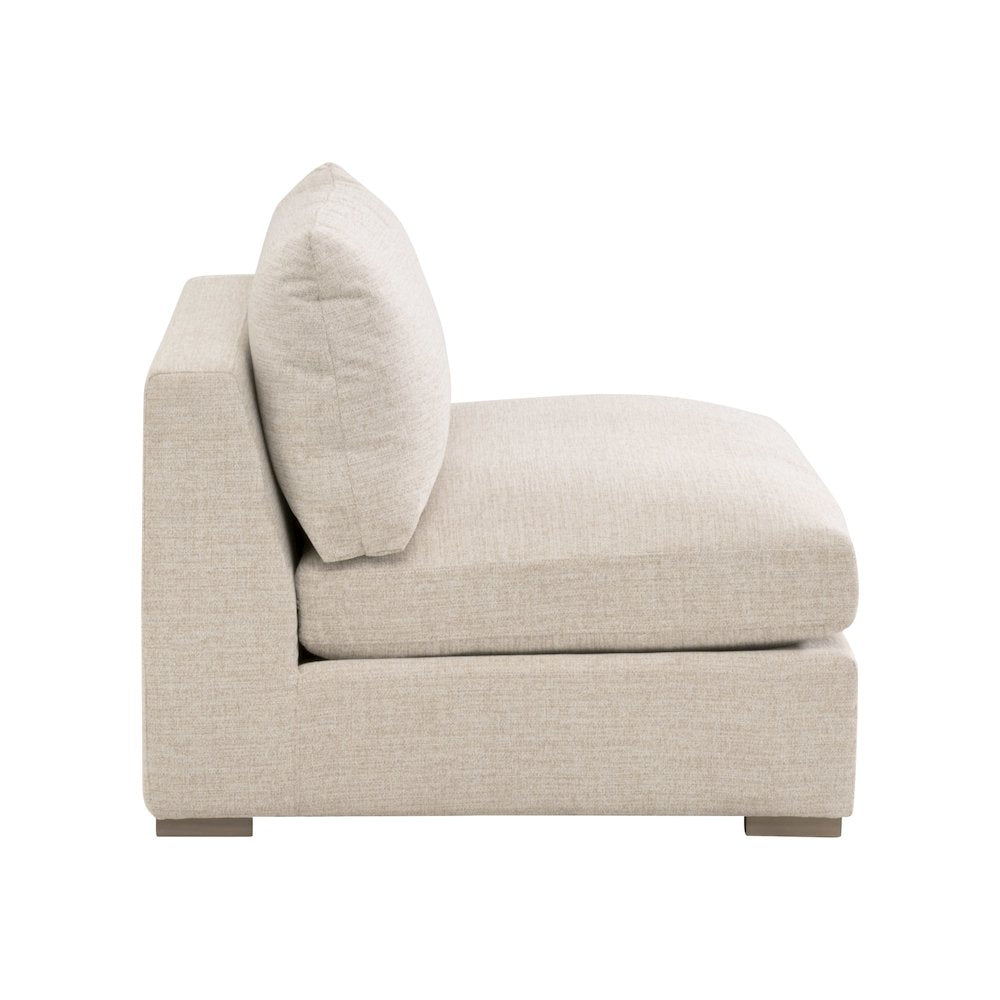 Transitional Newport Outdoor Modular 1-Seat Armless Chair
