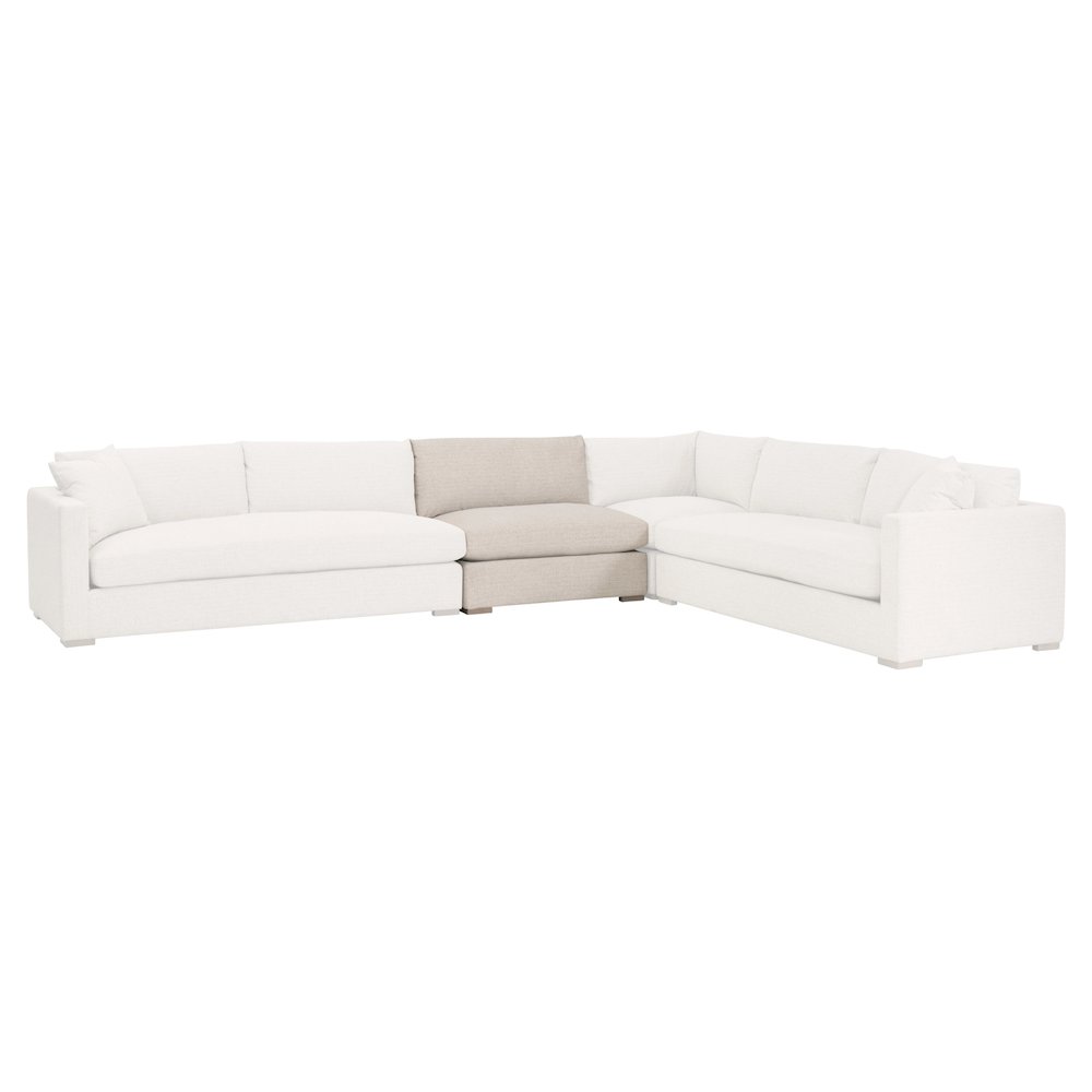 Transitional Newport Outdoor Modular 1-Seat Armless Chair