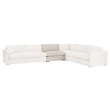 Transitional Newport Outdoor Modular 1-Seat Armless Chair
