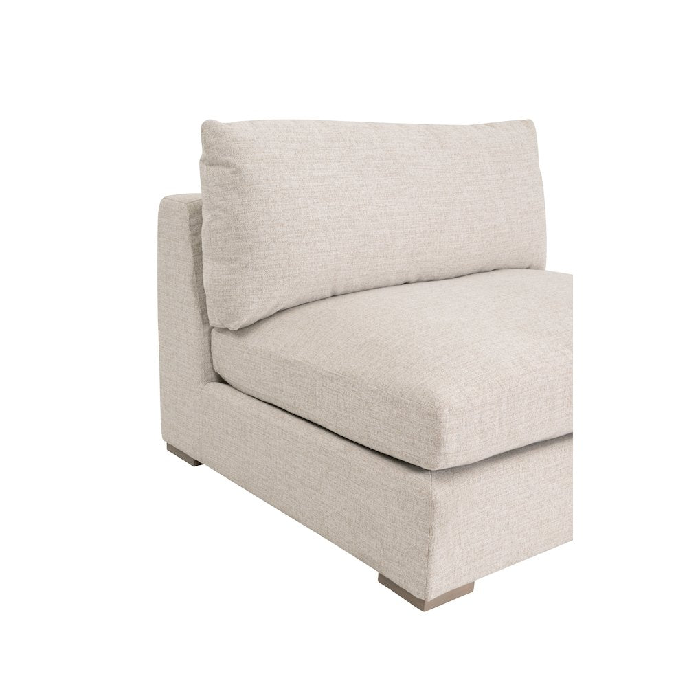 Transitional Newport Outdoor Modular 1-Seat Armless Chair