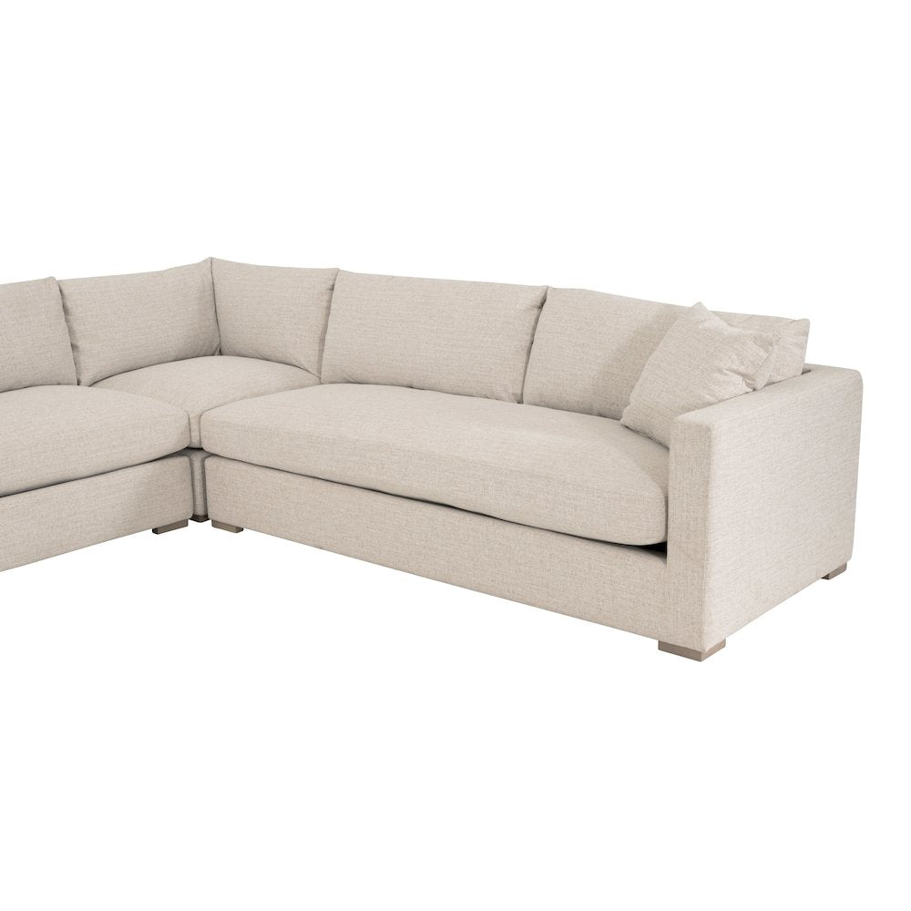 Transitional Newport Outdoor Modular 1-Seat Armless Chair