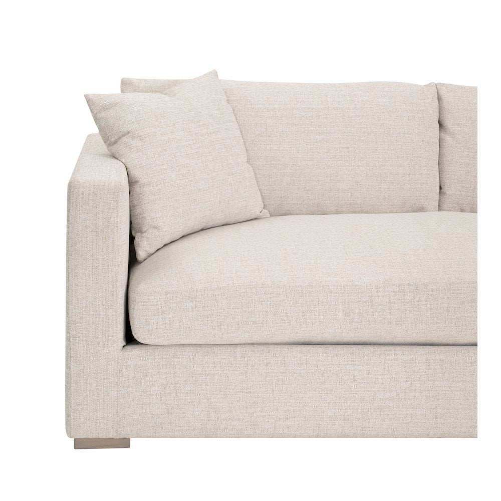 Transitional Newport Outdoor Modular 2-Seat Left Track Arm Sofa