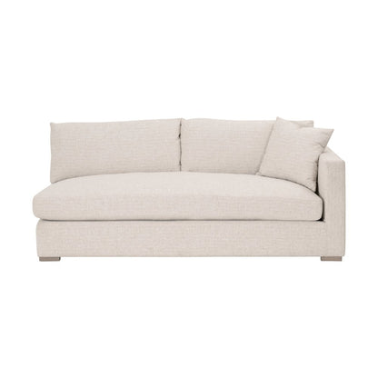 Transitional Newport Outdoor Modular 2-Seat Right Track Arm Sofa