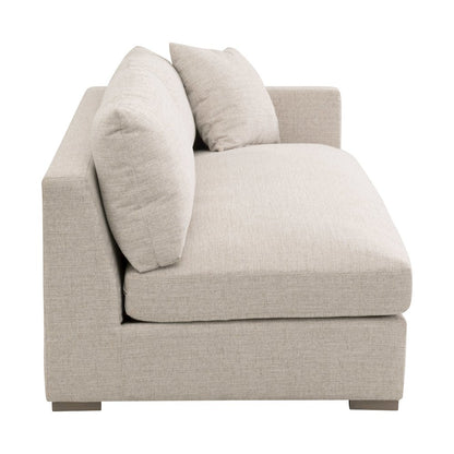 Transitional Newport Outdoor Modular 2-Seat Right Track Arm Sofa