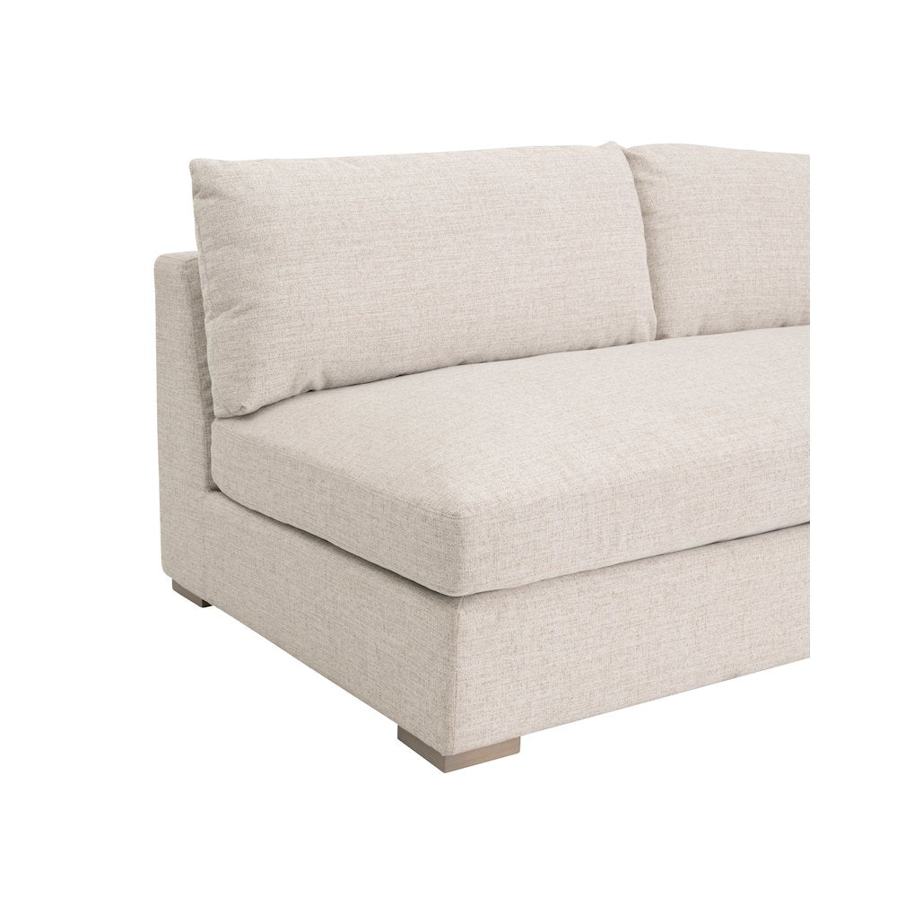 Transitional Newport Outdoor Modular 2-Seat Right Track Arm Sofa