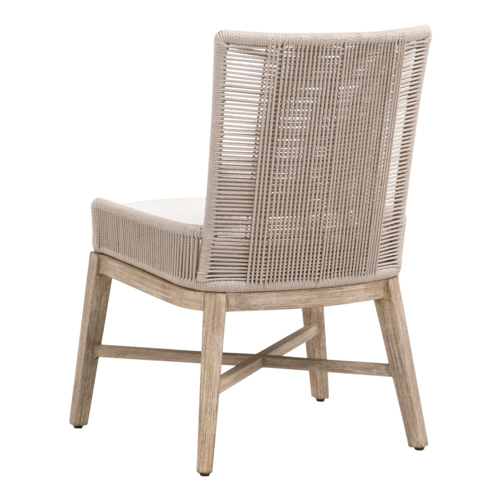 Woven Transitional Overlay Dining Chair, Set of 2