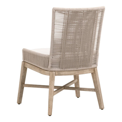 Woven Transitional Overlay Dining Chair, Set of 2