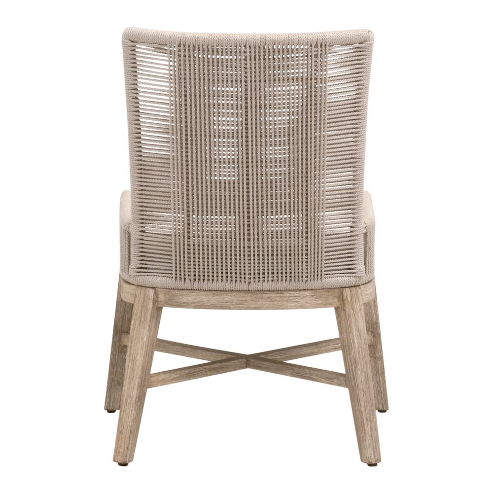 Woven Transitional Overlay Dining Chair, Set of 2