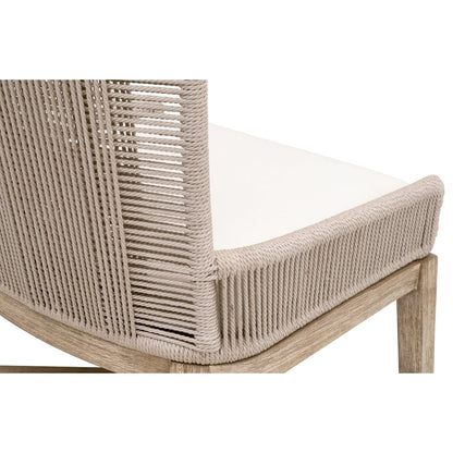 Woven Transitional Overlay Dining Chair, Set of 2