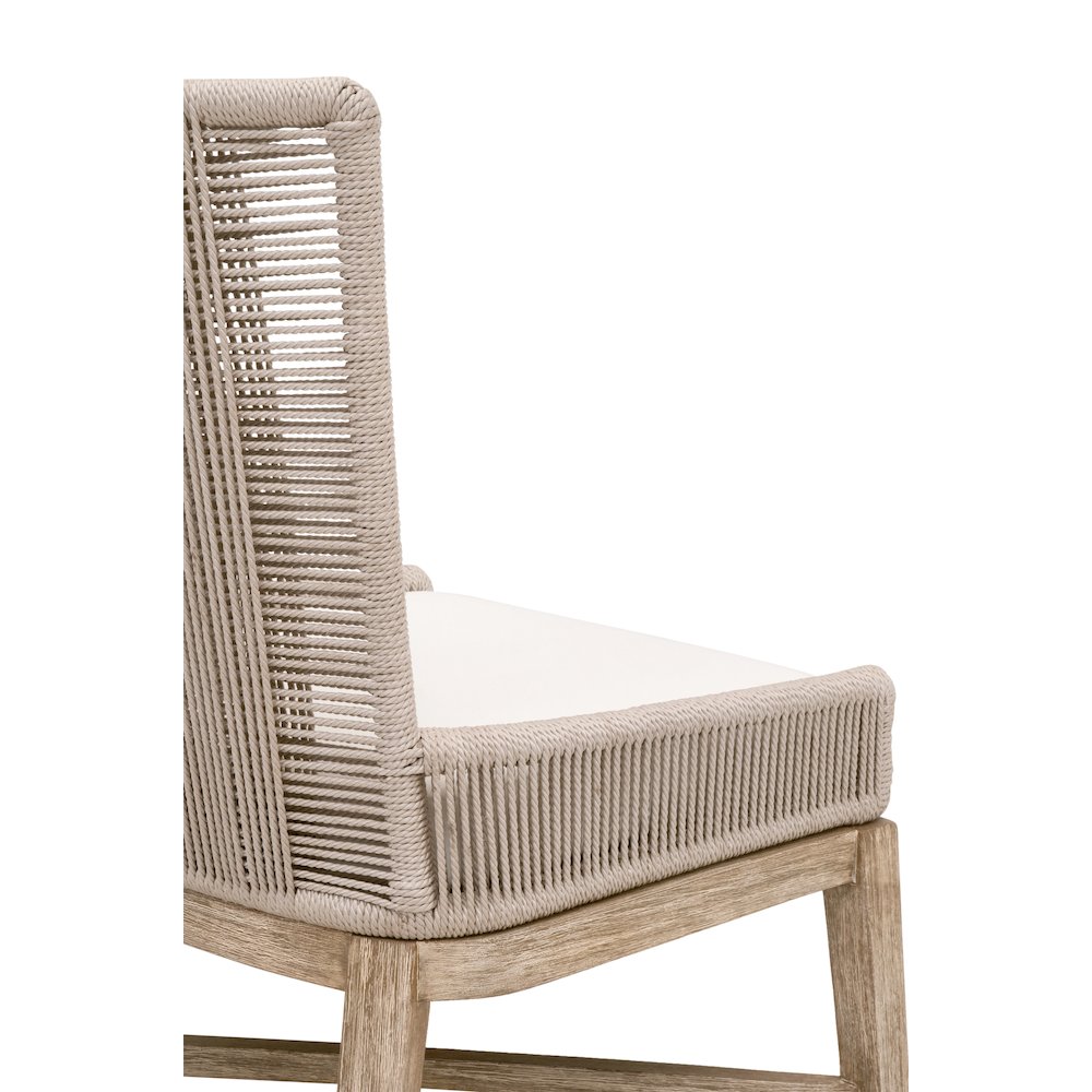 Woven Transitional Overlay Dining Chair, Set of 2