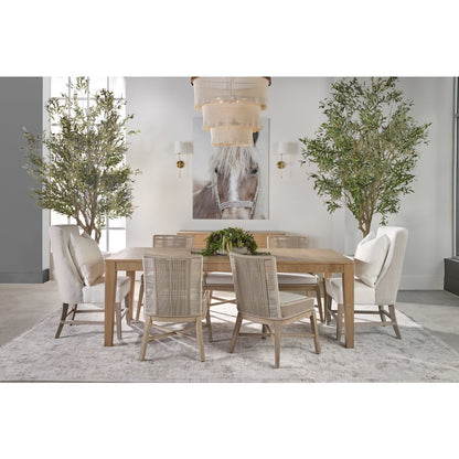 Woven Transitional Overlay Dining Chair, Set of 2