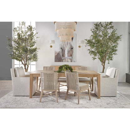 Woven Transitional Overlay Dining Chair, Set of 2