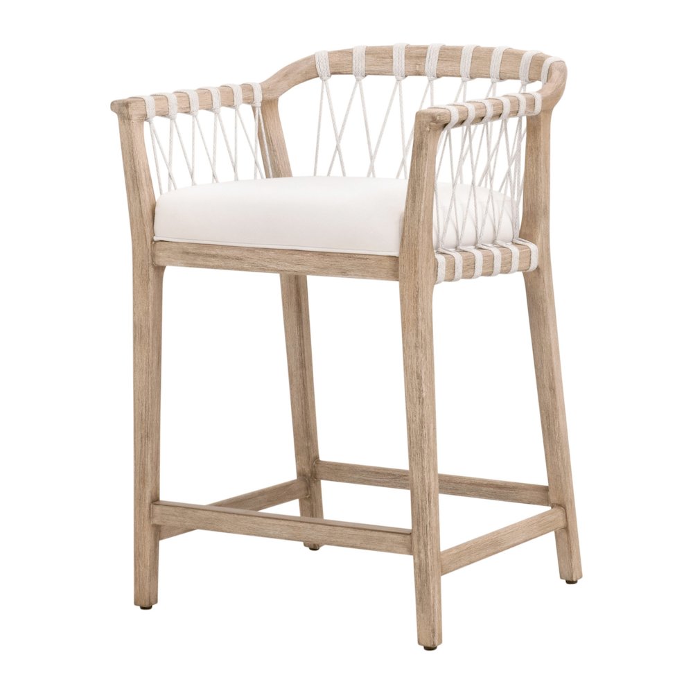 Woven Transitional Pacific Counter Stool