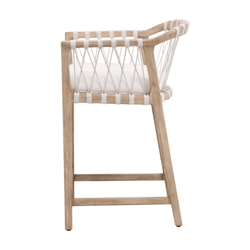 Woven Transitional Pacific Counter Stool