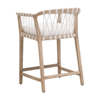 Woven Transitional Pacific Counter Stool