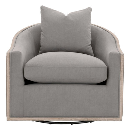 Transitional Paxton Swivel Club Chair