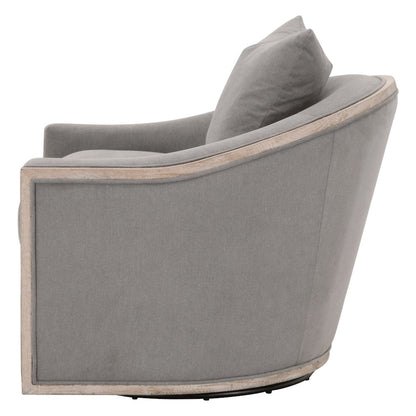 Transitional Paxton Swivel Club Chair