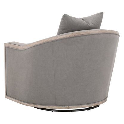 Transitional Paxton Swivel Club Chair