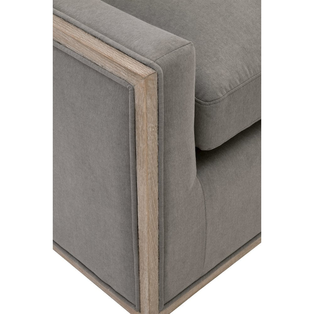 Transitional Paxton Swivel Club Chair