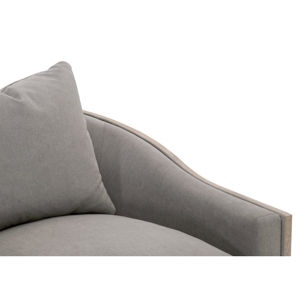 Transitional Paxton Swivel Club Chair
