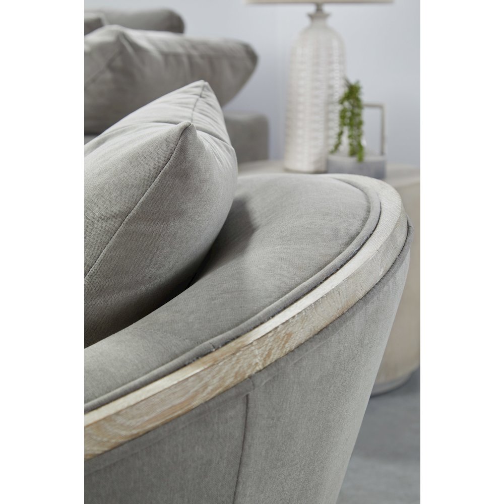 Transitional Paxton Swivel Club Chair