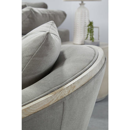 Transitional Paxton Swivel Club Chair