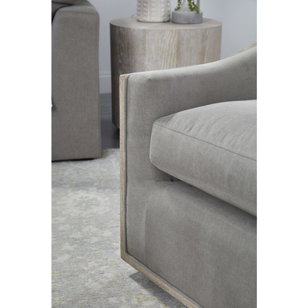 Transitional Paxton Swivel Club Chair