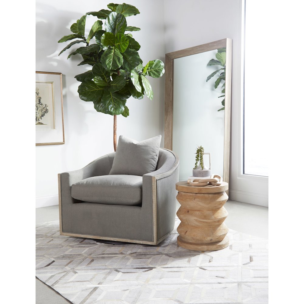 Transitional Paxton Swivel Club Chair