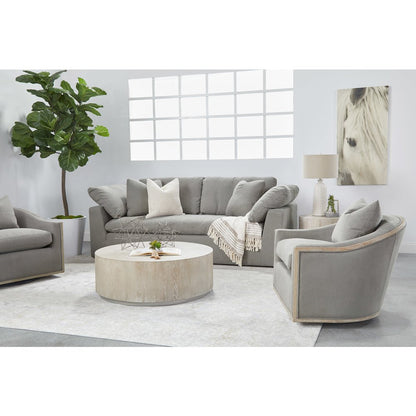 Transitional Paxton Swivel Club Chair