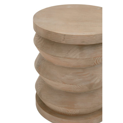 Bella Antique Transitional Pier Accent Table