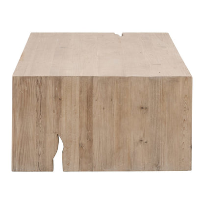 Bella Antique Transitional Reed Coffee Table