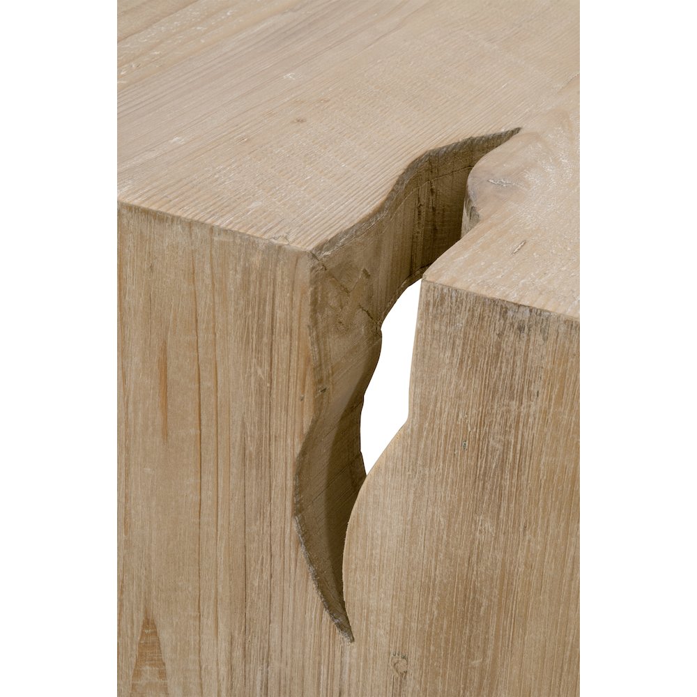 Bella Antique Transitional Reed Coffee Table