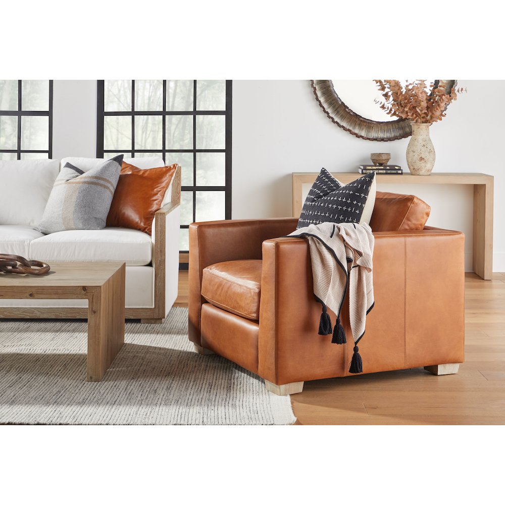 Bella Antique Transitional Reed Coffee Table