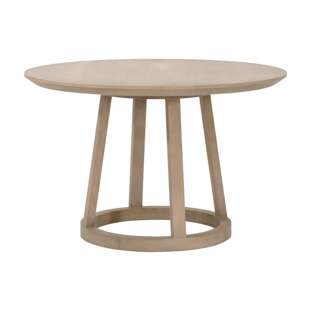 Bella Antique Transitional Reeves 48" Round Dining Table