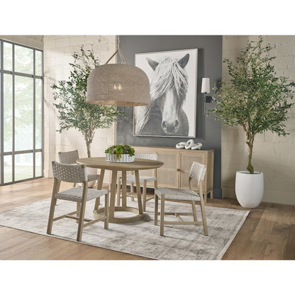 Bella Antique Transitional Reeves 48" Round Dining Table